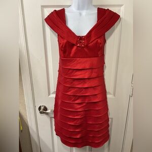 Jessica Howard Red Cocktail Dress